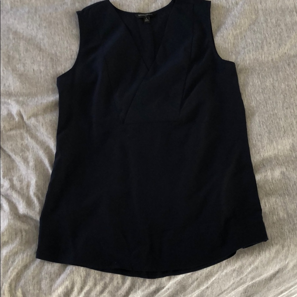 Navy Banana Republic sleeveless Top